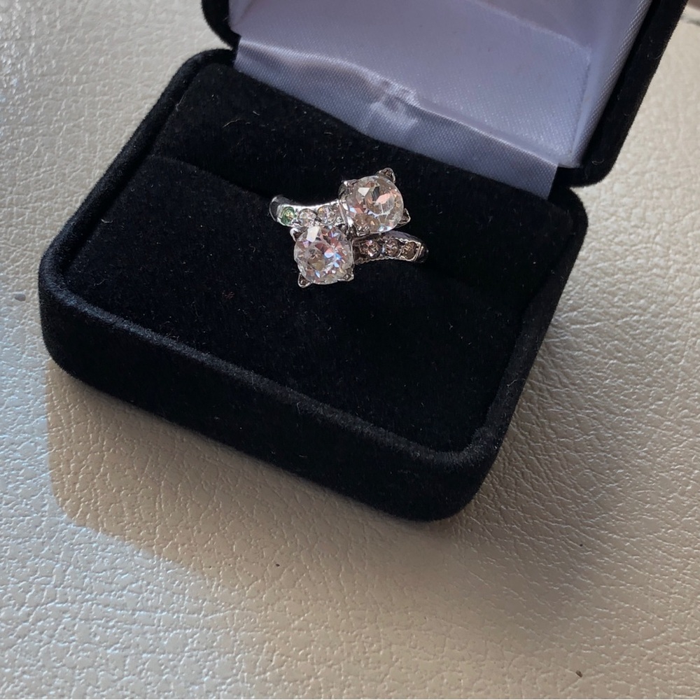 Vintage Thomas McGrath Sterling Silver CZ Ring size 6 - Picture 10 of 16